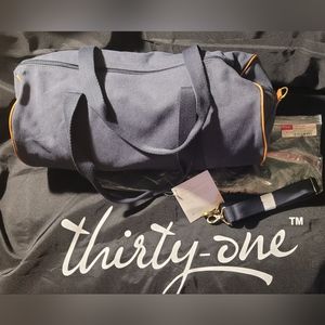 Thirty One "Dare to Duffle" Bag-NWT Vintage Slate